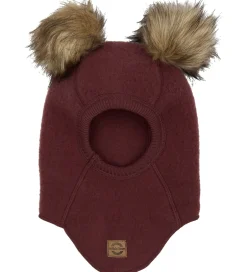 Elefanthuer|Mikk-Line Elefanthue - Uld - 1-lags - Rum Raisin m. Kvaste