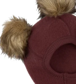 Elefanthuer|Mikk-Line Elefanthue - Uld - 1-lags - Rum Raisin m. Kvaste