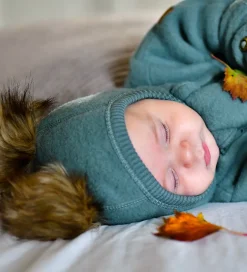 Elefanthuer|Mikk-Line Elefanthue - Uld - 1-lags - Balsam Green m. Kvaste