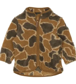 Unisex-Tøj|Fleece|Mikk-Line Fleecejakke - Burlwood m. Camouflage