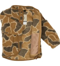 Unisex-Tøj|Fleece|Mikk-Line Fleecejakke - Burlwood m. Camouflage