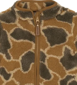 Unisex-Tøj|Fleece|Mikk-Line Fleecejakke - Burlwood m. Camouflage