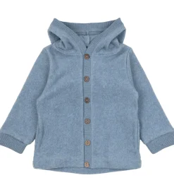 Fleece|Mikk-Line Fleecetrøje - Faded Denim Melange