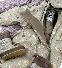 Flyverdragter|Mikk-Line Flyverdragt - AOP Floral - Cloud Gray