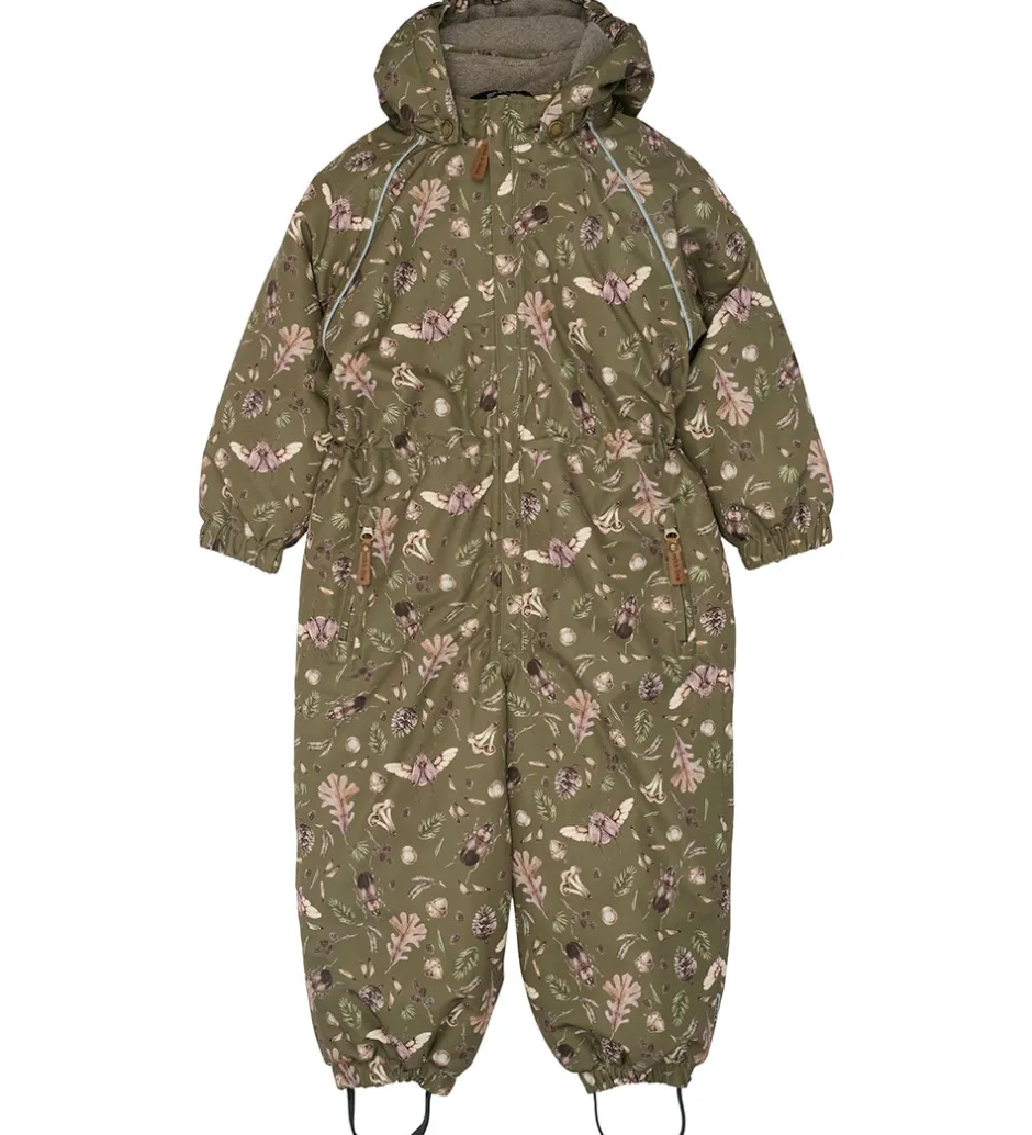 Flyverdragter|Mikk-Line Flyverdragt - Forrest - Burnt Olive m. Print