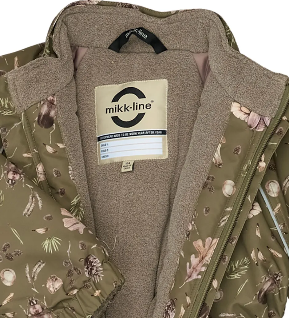 Flyverdragter|Mikk-Line Flyverdragt - Forrest - Burnt Olive m. Print