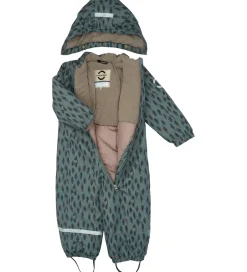 Flyverdragter|Mikk-Line Flyverdragt - Recycled - Balsam Green m. Print