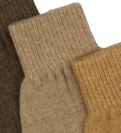 Handsker Og Luffer|Mikk-Line Handsker - Uld/Polyamid - 3-pak - Chocolate Chip-Melan