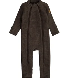 Køredragter|Mikk-Line Køredragt - Uld - Dark Brown Melange