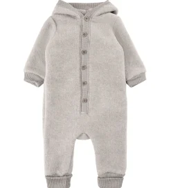 Køredragter|Mikk-Line Køredragt m. Hætte - Uld - Melange Offwhite