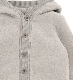 Køredragter|Mikk-Line Køredragt m. Hætte - Uld - Melange Offwhite