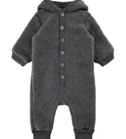 Køredragter|Mikk-Line Køredragt m. Hætte - Uld - Anthracite Melange