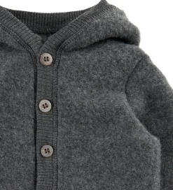 Køredragter|Mikk-Line Køredragt m. Hætte - Uld - Anthracite Melange