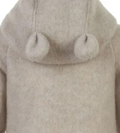 Køredragter|Mikk-Line Køredragt m. Hætte - Uld - Melange Offwhite