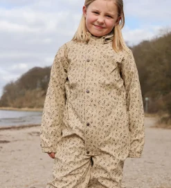 Regntøj|Mikk-Line Regndragt m. Fleece - Cornstalk m. Blade