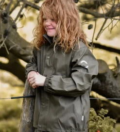 Regntøj|Mikk-Line Regntøj - Recycled - PU - Dusty Olive