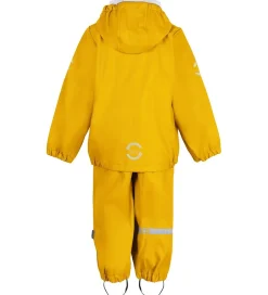Regntøj|Mikk-Line Regntøj m. Seler - PU - Recycled - Sunflower