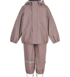 Regntøj|Mikk-Line Regntøj m. Seler - PU - Recycled - Adobe Rose