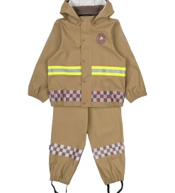 Regntøj|Mikk-Line Regntøj m. Seler - PU - Kelp m. Brandmand