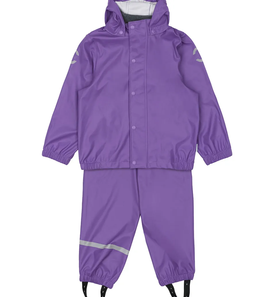 Regntøj|Mikk-Line Regntøj m. Seler - PU - Deep Lavender