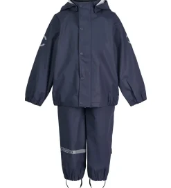 Regntøj|Mikk-Line Regntøj m. Seler - PU - Recycled - Blue Nights