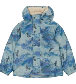 Regntøj|Mikk-Line Regntøj m. Seler/For - Blue Nights m. Bjerge