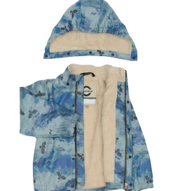 Regntøj|Mikk-Line Regntøj m. Seler/For - Blue Nights m. Bjerge