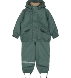 Regntøj|Mikk-Line Regntøj m. Termo/Seler - PU - Balsam Green m. Tyr