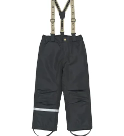 Skibukser|Mikk-Line Skibukser m. Seler - Recycled - Sort