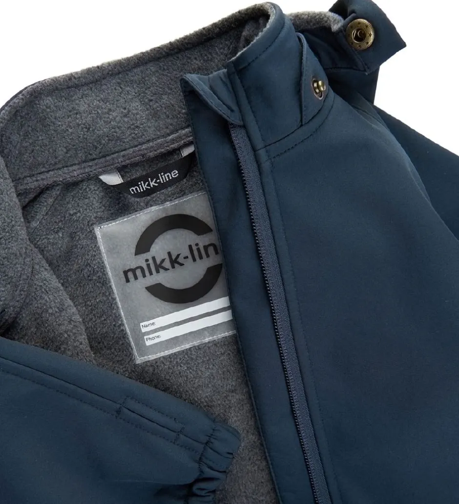 Softshell|Mikk-Line Softshelldragt m. Fleece - Recycled - Blue Nights