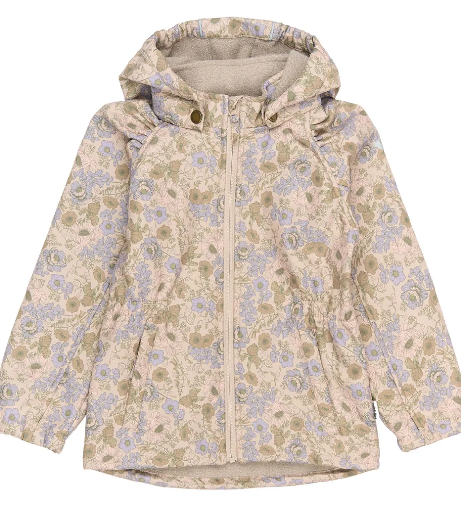 Softshell|Mikk-Line Softshelljakke m. Fleece - Recycled - Doeskin m. Bloms