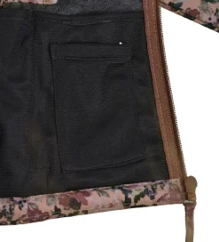 Softshell|Mikk-Line Softshelljakke m. Fleece - Recycled - Nougat m. Blomst