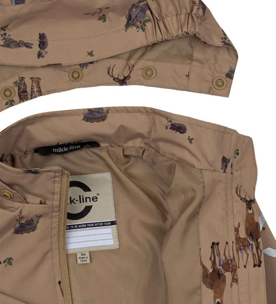 Sommerjakker|Mikk-Line Sommerjakke - Kelp m. Skovens Dyr