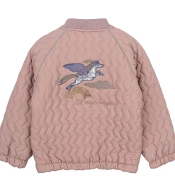 Sommerjakker|Mikk-Line Sommerjakke - Woodrose m. Enhjørning