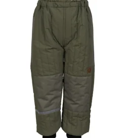Termotøj|Mikk-Line Termobukser - Duvet - Coated - Dusty Olive