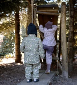 Termotøj|Mikk-Line Termotøj - Cloud Gray m. Blomster/Flæser