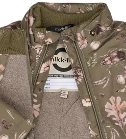 Vinterjakker|Mikk-Line Vinterjakke - Recycled - Burnt Olive m. Print
