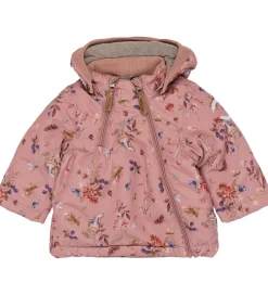 Vinterjakker|Mikk-Line Vinterjakke - Recycled - Burlwood m. Print