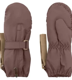 Handsker Og Luffer|Mini A Ture Luffer - MatCesar Fleece - Peppercorn Plum m. Lynlås
