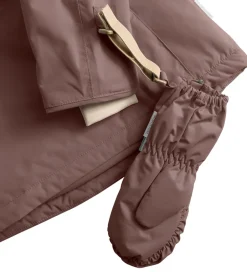 Handsker Og Luffer|Mini A Ture Luffer - MatCesar Fleece - Peppercorn Plum m. Lynlås