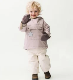 Handsker Og Luffer|Mini A Ture Luffer - MatCesar Fleece - Peppercorn Plum m. Lynlås