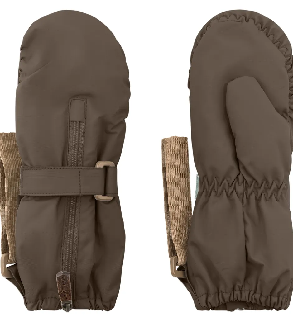 Handsker Og Luffer|Mini A Ture Luffer - MatCesar Fleece - Tarmac Green m. Lynlås