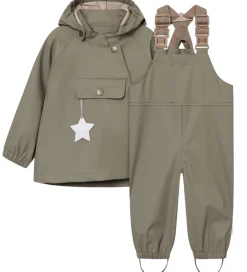 Regntøj|Mini A Ture Regntøj m. Seler - PU - MatWainis - Vert