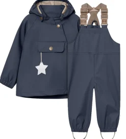 Regntøj|Mini A Ture Regntøj m. Seler - PU - MatWainis - Ombre Blue