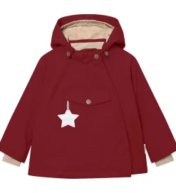 Vinterjakker|Mini A Ture Vinterjakke - MatWang Fleece - Red Merlot