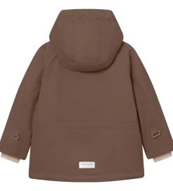 Vinterjakker|Mini A Ture Vinterjakke - MatWally Fleece - Chestnut Brown
