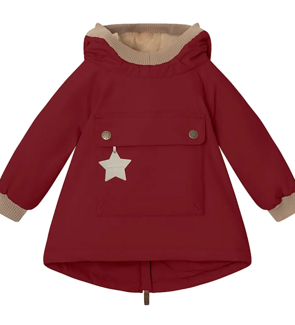 Vinterjakker|Mini A Ture Vinterjakke - Babywen Fleece - Red Marlot