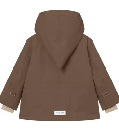 Vinterjakker|Mini A Ture Vinterjakke - MatWang Fleece - Chestnut Brown