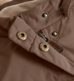 Vinterjakker|Mini A Ture Vinterjakke - MatWang Fleece - Chestnut Brown