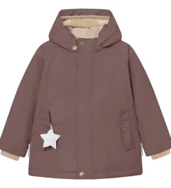Vinterjakker|Mini A Ture Vinterjakke - MatWally Fleece - Peppercorn Plum